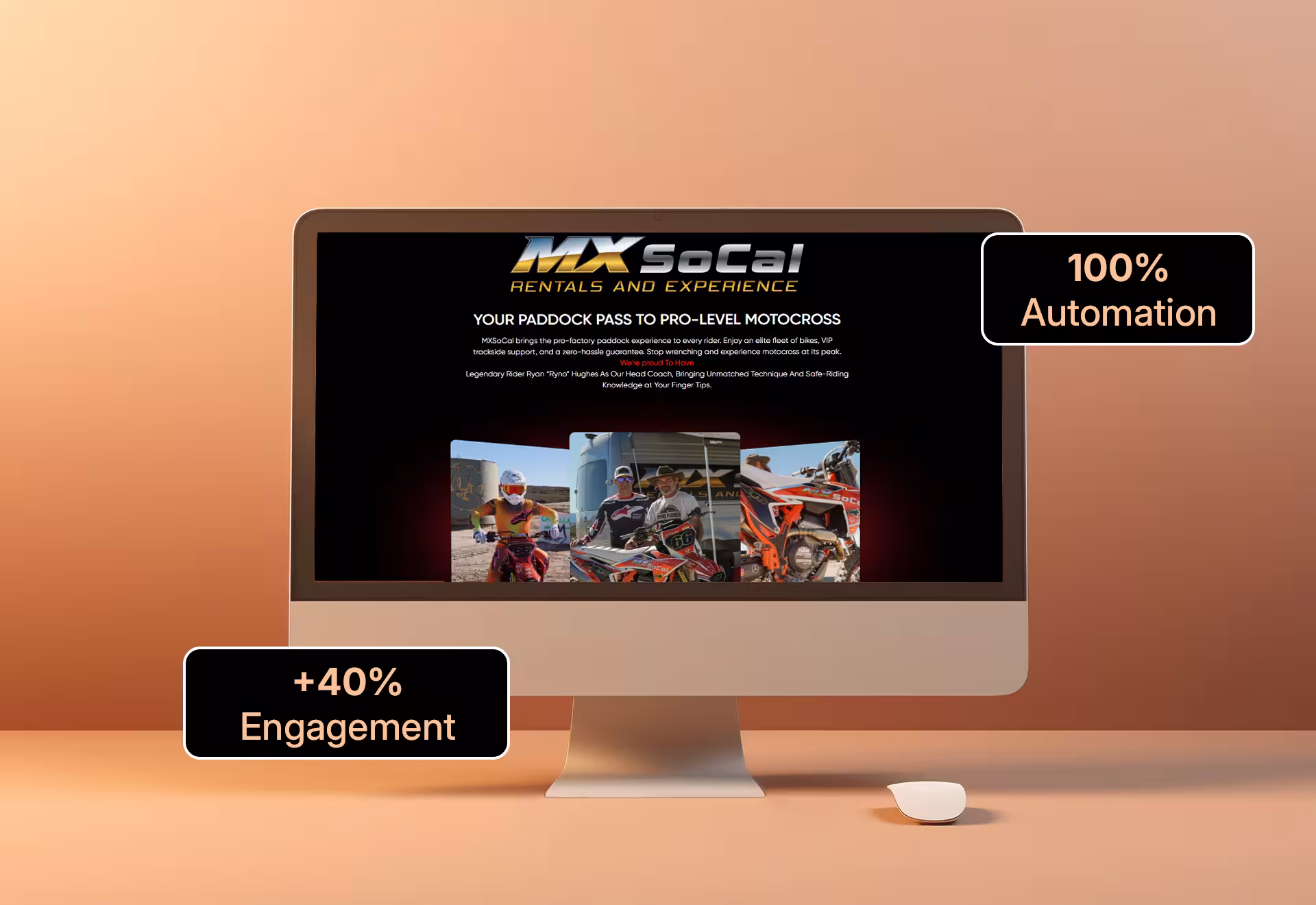 Custom bike rental platform development services for MxSocal