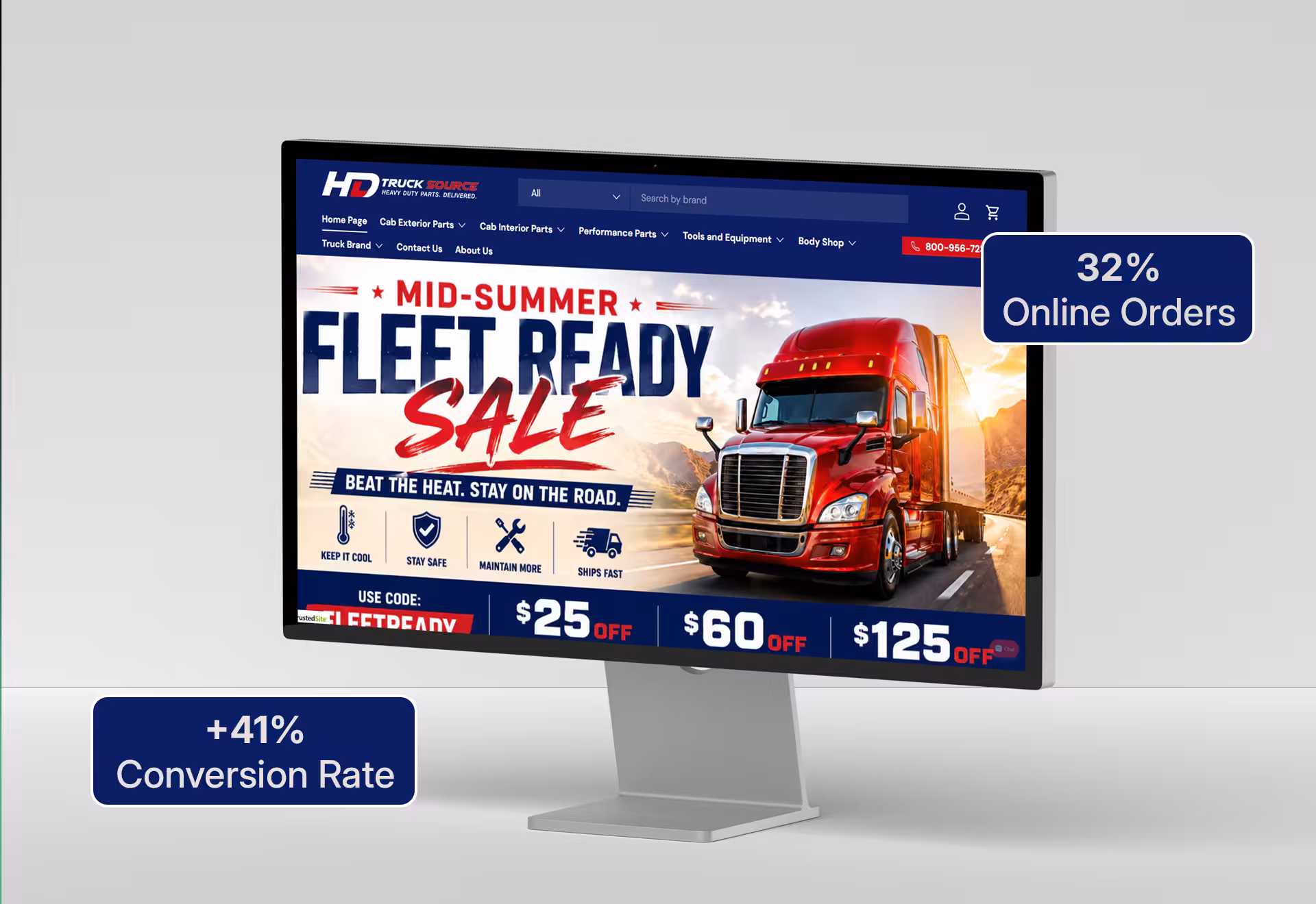 Shopify development services for HD Truck Source