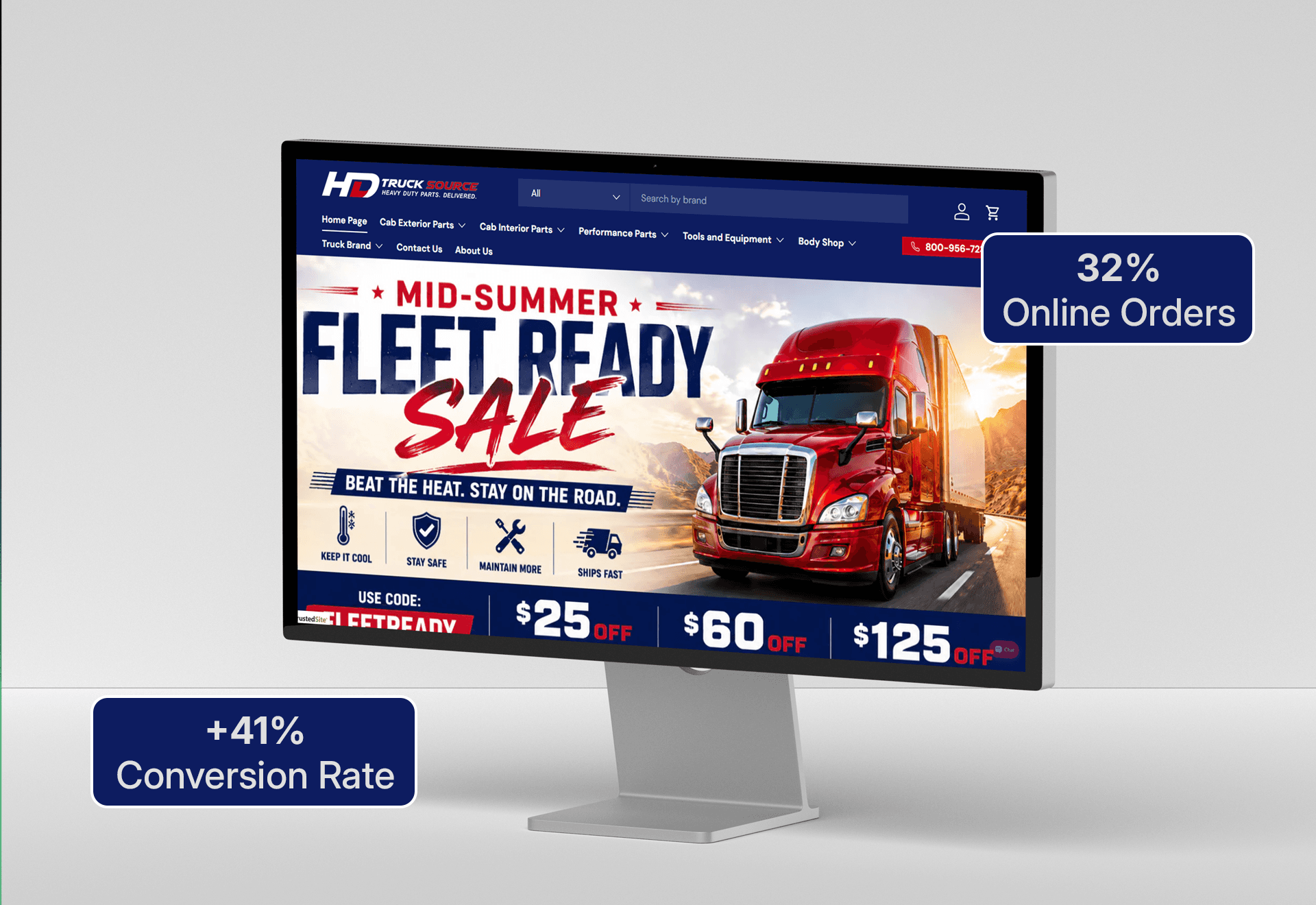 Shopify development services for HD Truck Source